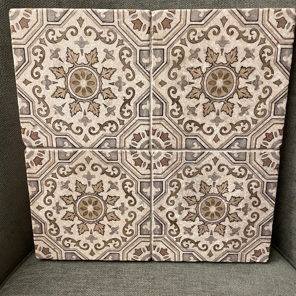 Elegant Marble Stone Tiles Wall Art 12”x12”
